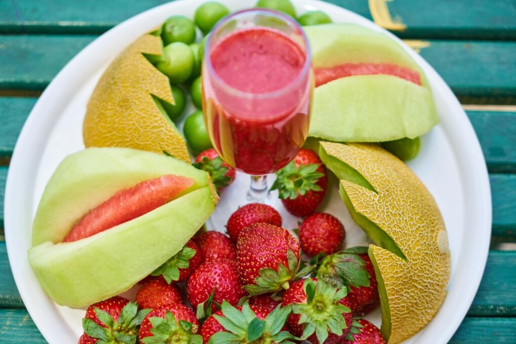 Smoothie de Frutas Vermelhas com Gengibre e Linhaça